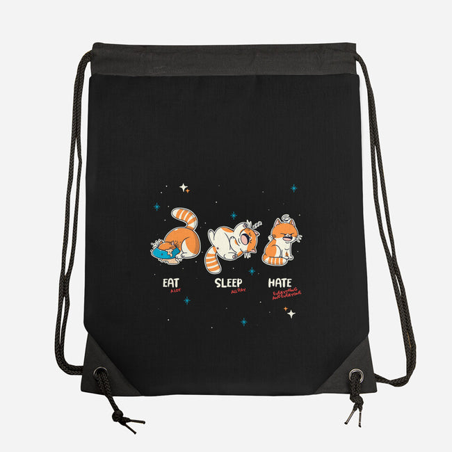 Eat Sleep Hate-None-Drawstring-Bag-Freecheese