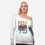 Fashion Icon-Womens-Off Shoulder-Sweatshirt-glitchygorilla