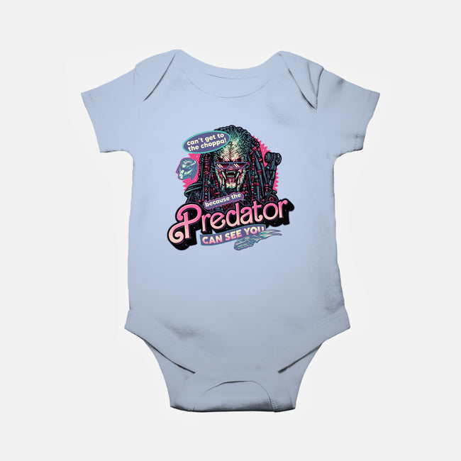 Predator Can See You-Baby-Basic-Onesie-glitchygorilla