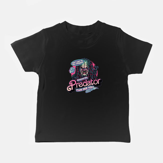 Predator Can See You-Baby-Basic-Tee-glitchygorilla