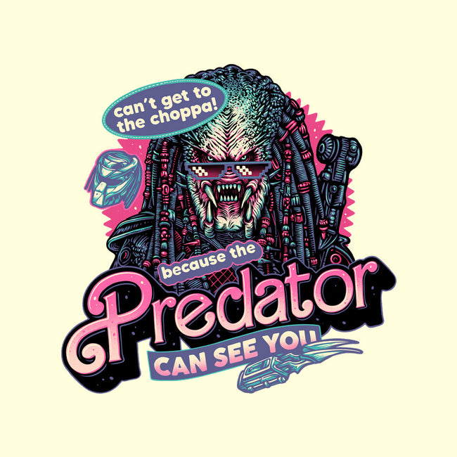 Predator Can See You-Unisex-Kitchen-Apron-glitchygorilla