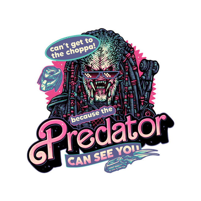 Predator Can See You-None-Removable Cover w Insert-Throw Pillow-glitchygorilla