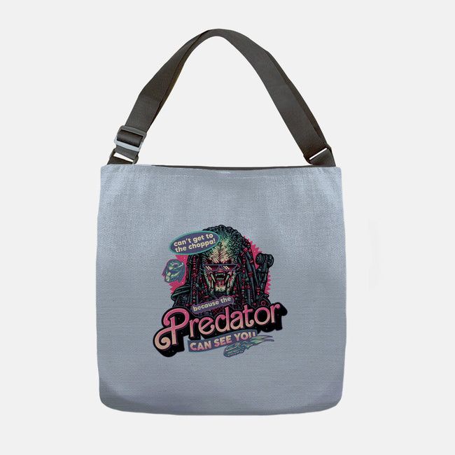 Predator Can See You-None-Adjustable Tote-Bag-glitchygorilla