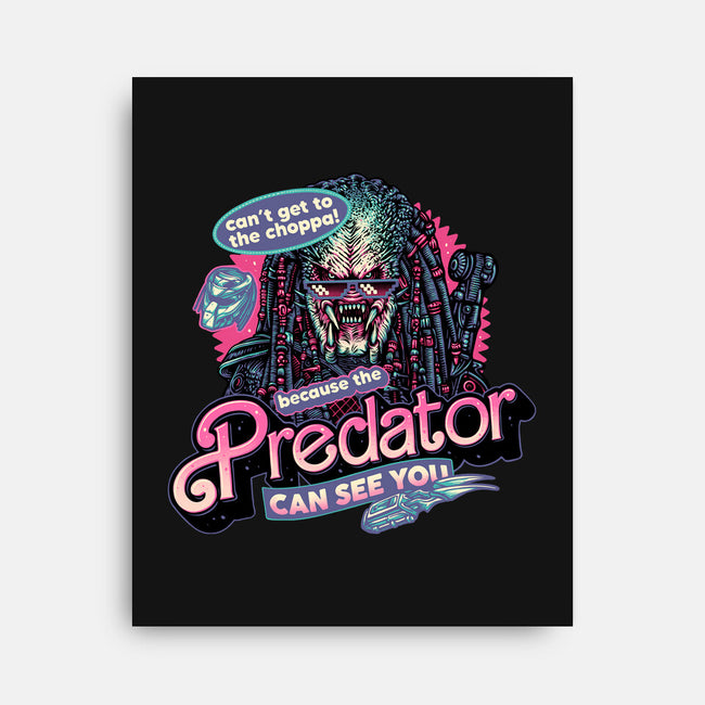 Predator Can See You-None-Stretched-Canvas-glitchygorilla