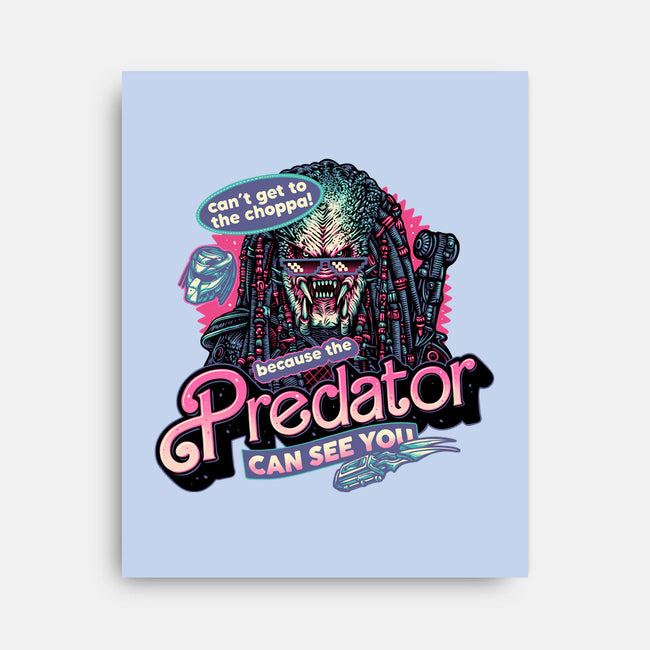 Predator Can See You-None-Stretched-Canvas-glitchygorilla