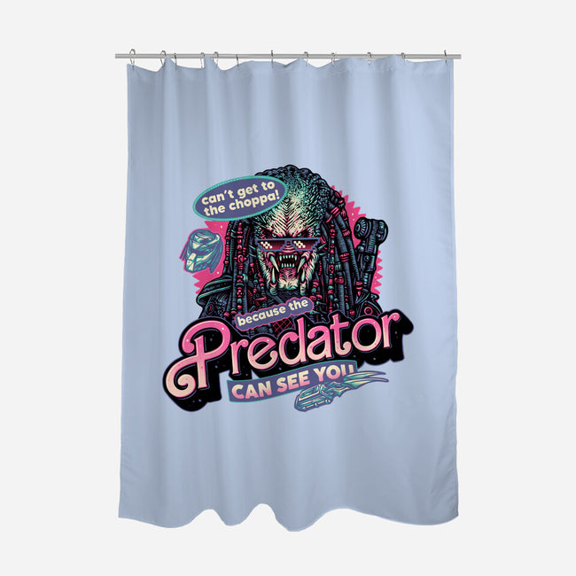 Predator Can See You-None-Polyester-Shower Curtain-glitchygorilla