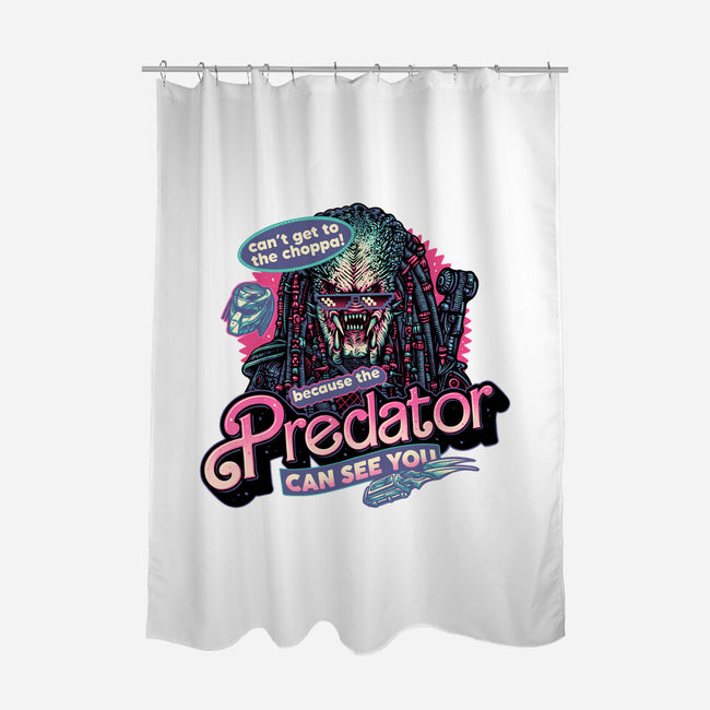 Predator Can See You-None-Polyester-Shower Curtain-glitchygorilla