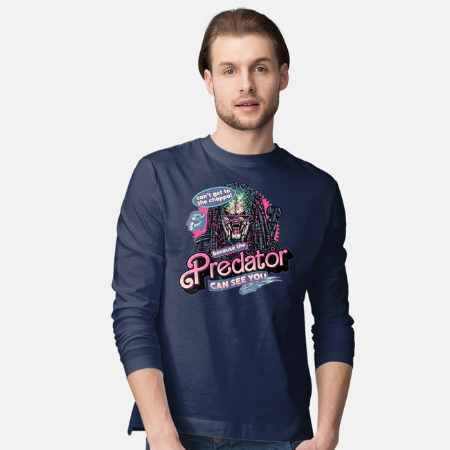 Predator Can See You-Mens-Long Sleeved-Tee-glitchygorilla