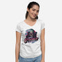 Predator Can See You-Womens-V-Neck-Tee-glitchygorilla