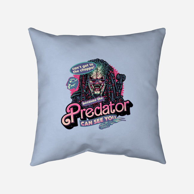 Predator Can See You-None-Removable Cover w Insert-Throw Pillow-glitchygorilla