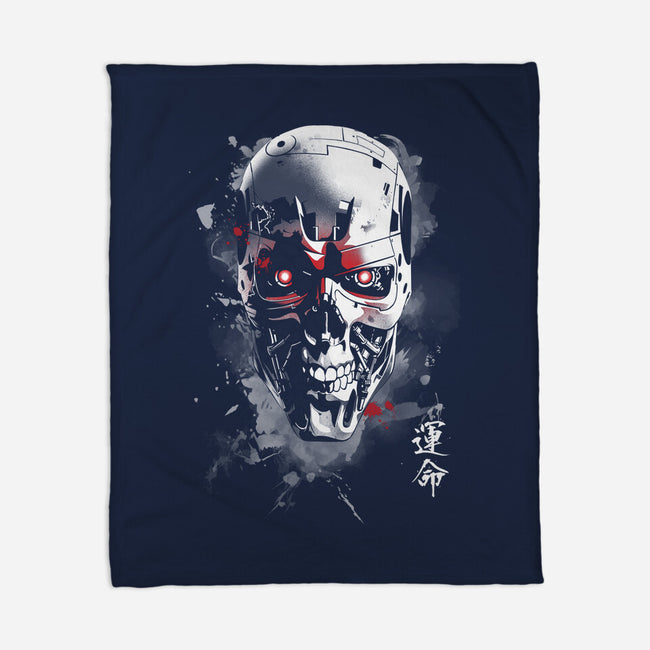 Ink T-800-None-Fleece-Blanket-ddjvigo