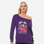 Meowtendo DS-Womens-Off Shoulder-Sweatshirt-Yuri Santos Art