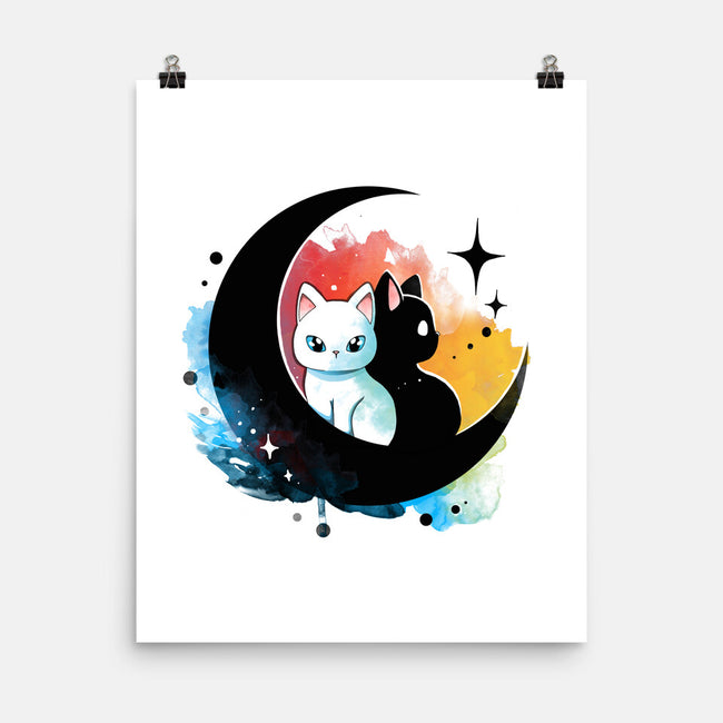 Moon Color Kittens-None-Matte-Poster-Vallina84