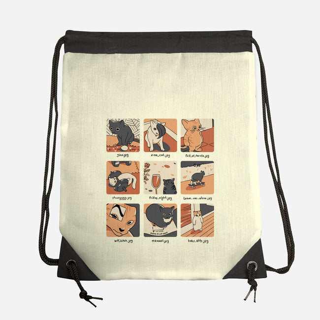 Cat Meme-None-Drawstring-Bag-yumie