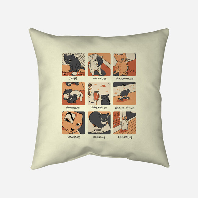 Cat Meme-None-Removable Cover w Insert-Throw Pillow-yumie