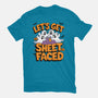 Let's Get Sheet Faced-Womens-Basic-Tee-Kordiush