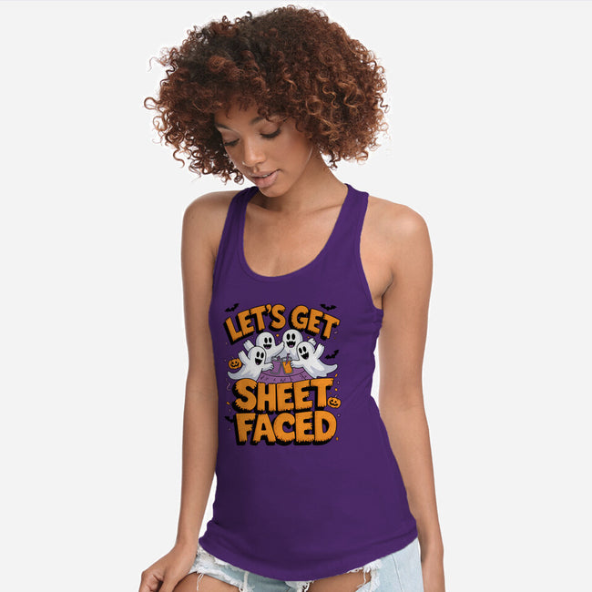 Let's Get Sheet Faced-Womens-Racerback-Tank-Kordiush