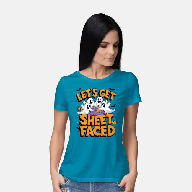 Let's Get Sheet Faced-Womens-Basic-Tee-Kordiush