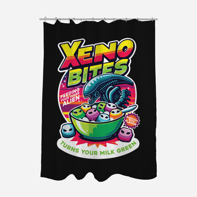 Xeno Bites-None-Polyester-Shower Curtain-Joel