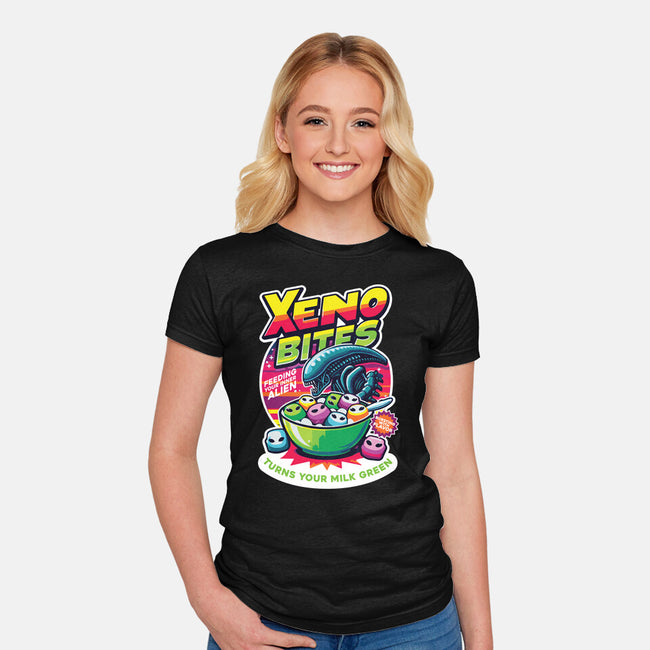 Xeno Bites-Womens-Fitted-Tee-Joel