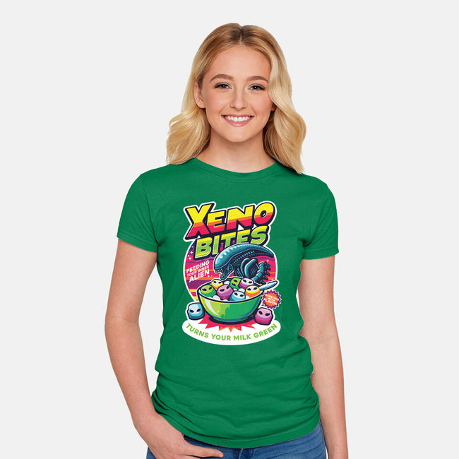 Xeno Bites-Womens-Fitted-Tee-Joel