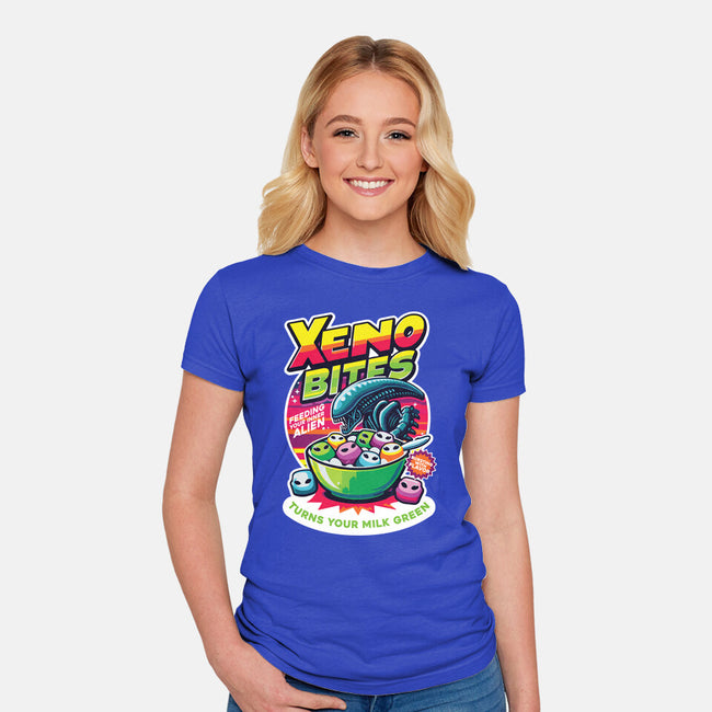 Xeno Bites-Womens-Fitted-Tee-Joel