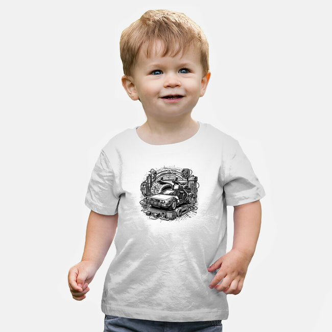 The Time Machine Returns-Baby-Basic-Tee-Joel