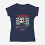 Meow Meow Meow-Womens-V-Neck-Tee-Astrobot Invention