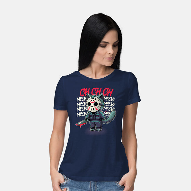 Meow Meow Meow-Womens-Basic-Tee-Astrobot Invention