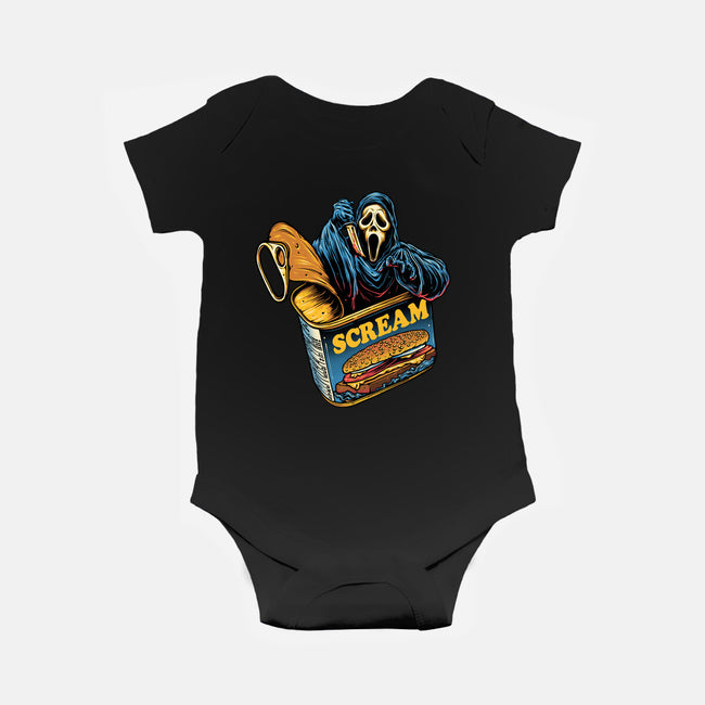 Canned Ghost-Baby-Basic-Onesie-glitchygorilla