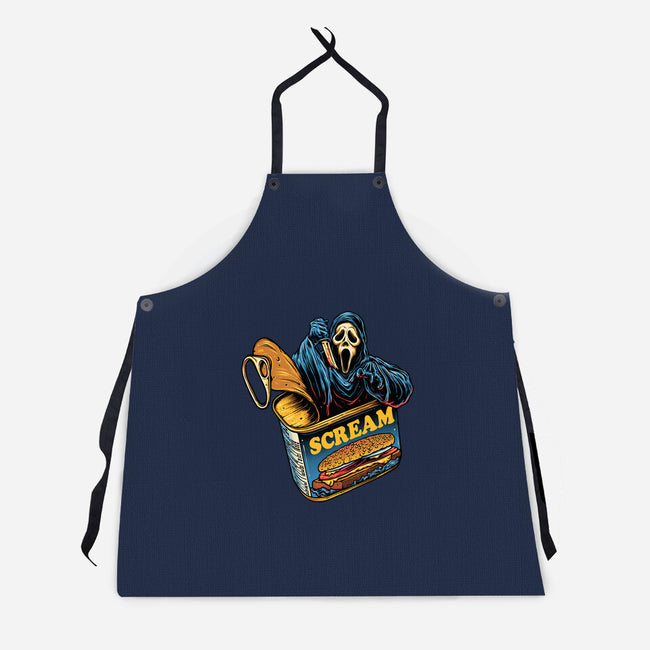 Canned Ghost-Unisex-Kitchen-Apron-glitchygorilla