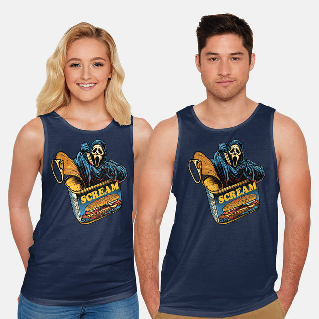 Canned Ghost-Unisex-Basic-Tank-glitchygorilla