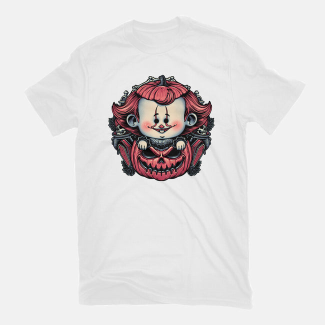 Cute Little Clown-Womens-Basic-Tee-glitchygorilla