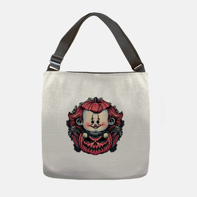 Cute Little Clown-None-Adjustable Tote-Bag-glitchygorilla