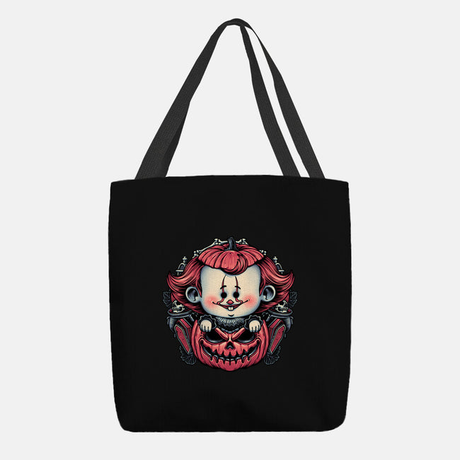 Cute Little Clown-None-Basic Tote-Bag-glitchygorilla