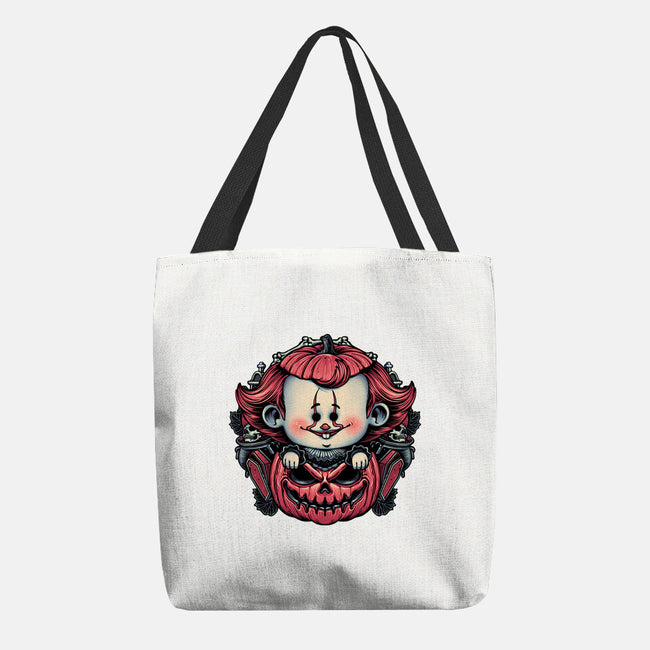 Cute Little Clown-None-Basic Tote-Bag-glitchygorilla