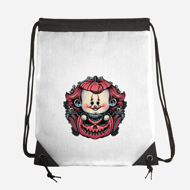 Cute Little Clown-None-Drawstring-Bag-glitchygorilla