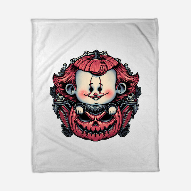 Cute Little Clown-None-Fleece-Blanket-glitchygorilla