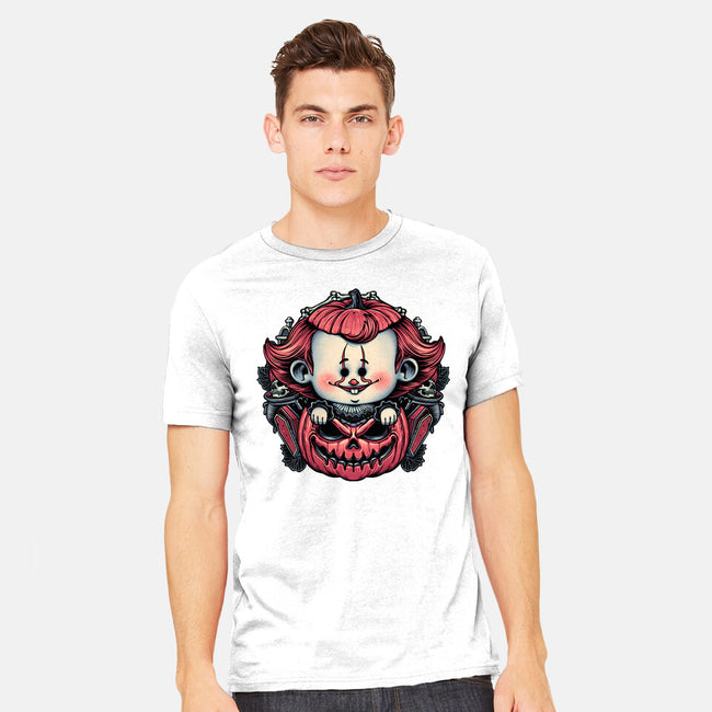 Cute Little Clown-Mens-Heavyweight-Tee-glitchygorilla