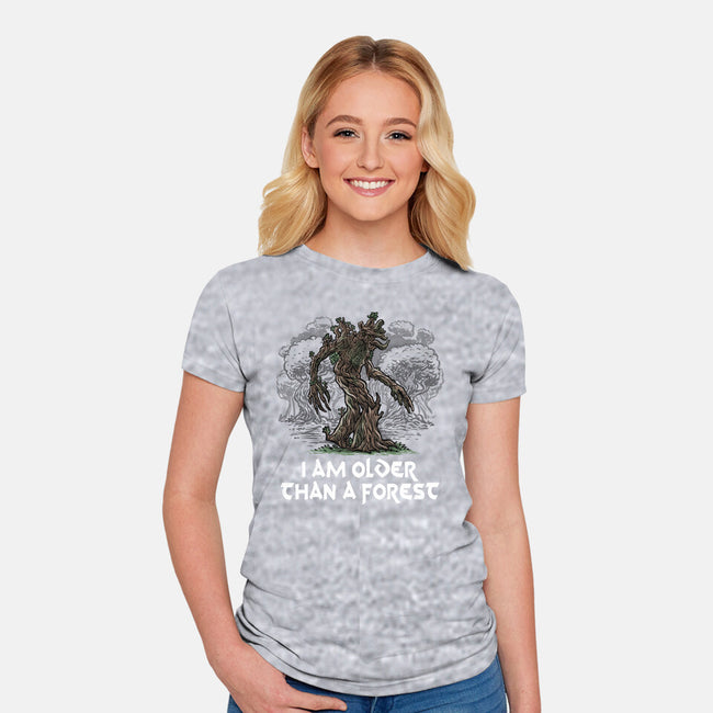 Older Than A Forest-Womens-Fitted-Tee-zascanauta