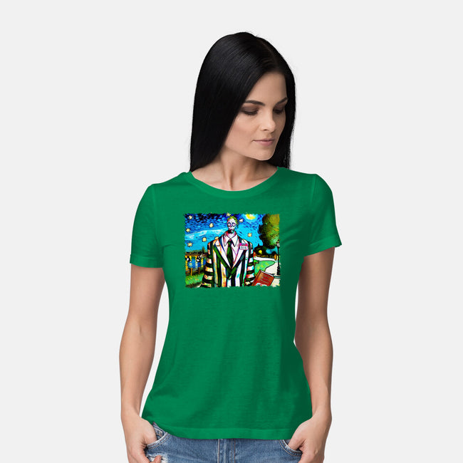 Bob Van Gogh-Womens-Basic-Tee-Millersshoryotombo