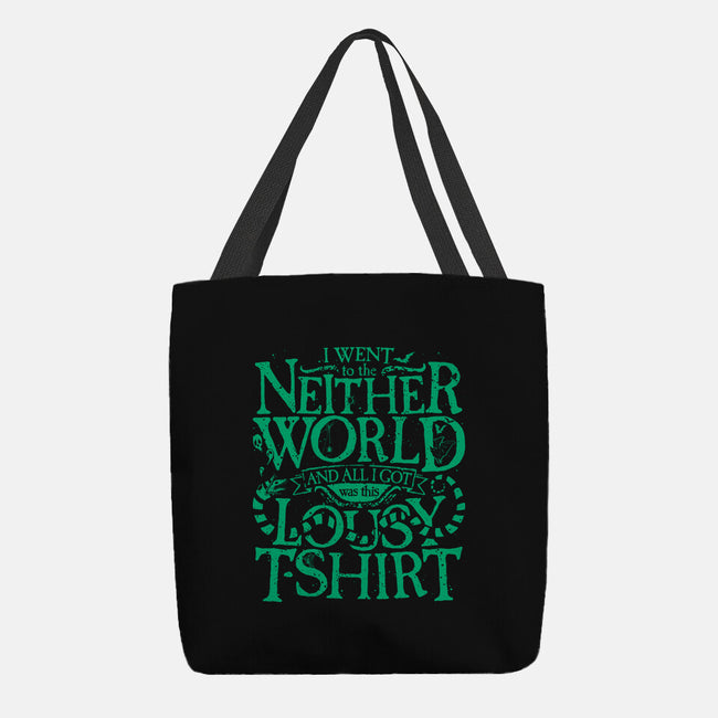 Went To The Neitherworld-None-Basic Tote-Bag-teesgeex