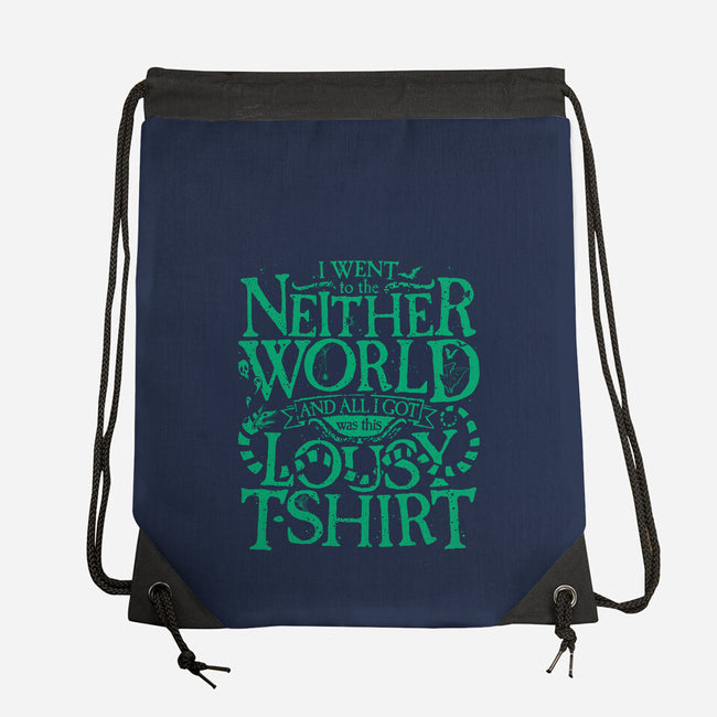 Went To The Neitherworld-None-Drawstring-Bag-teesgeex