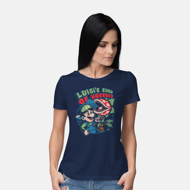 Movie Game Plant-Womens-Basic-Tee-Studio Mootant