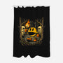 Game Forest Ghosts-None-Polyester-Shower Curtain-Studio Mootant