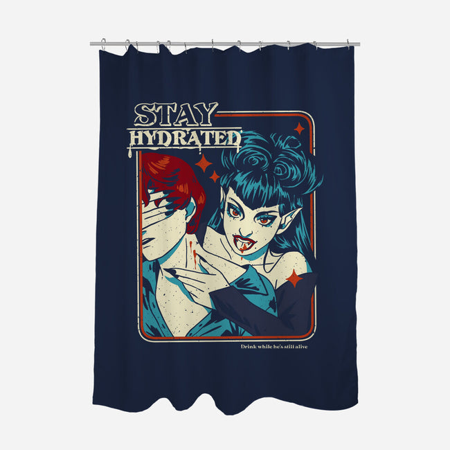 Stay Hydrated-None-Polyester-Shower Curtain-yumie