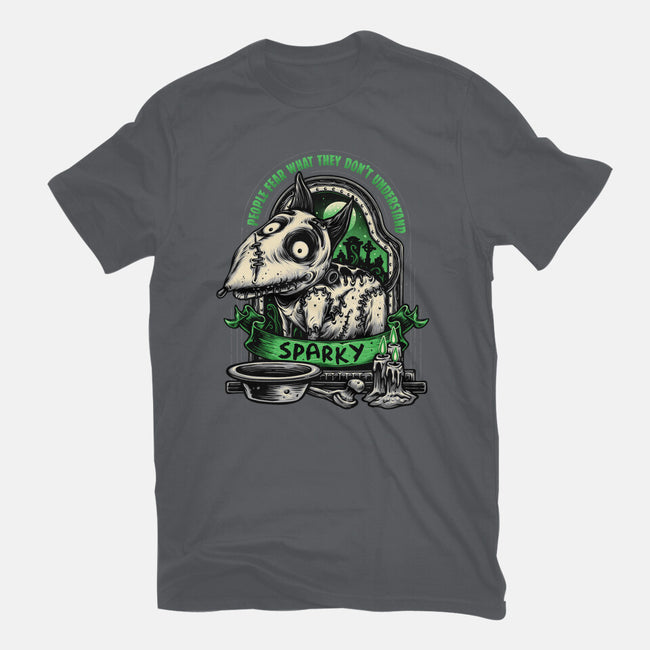 Halloween Dog-Womens-Fitted-Tee-glitchygorilla