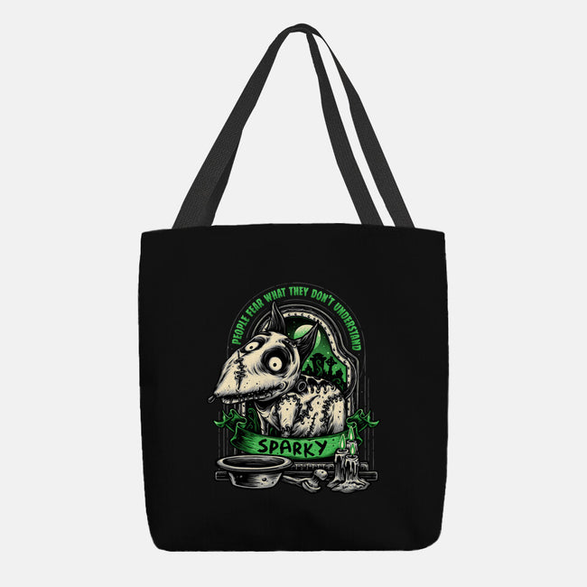 Halloween Dog-None-Basic Tote-Bag-glitchygorilla