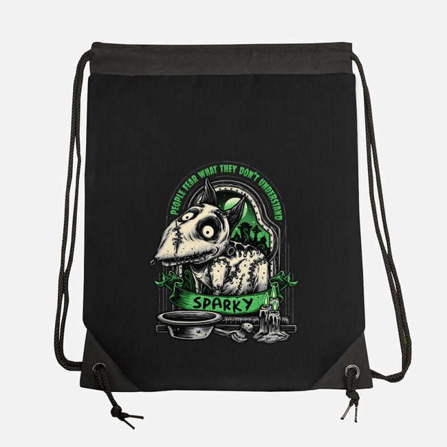 Halloween Dog-None-Drawstring-Bag-glitchygorilla