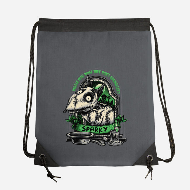 Halloween Dog-None-Drawstring-Bag-glitchygorilla